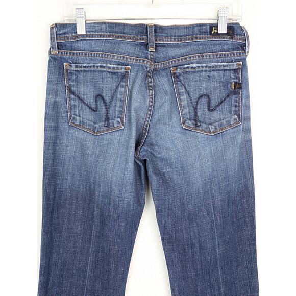 Citizens of Humanity Jeans Denim Ingrid Low Rise Flare Y2K Designer Blue Size 29 - Picture 6 of 15